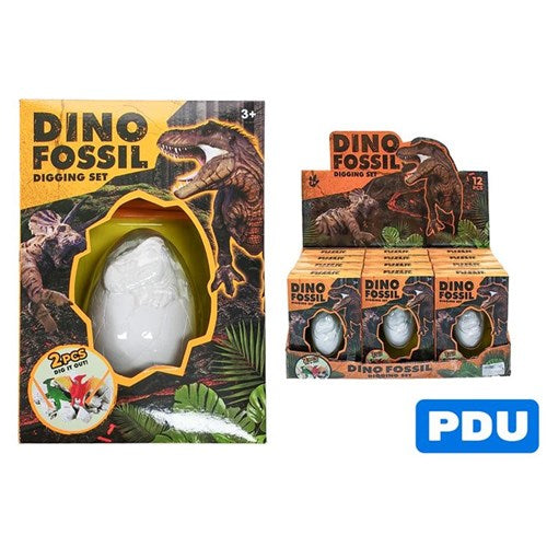 4 piece dinosaur fossil excavation kit for kids