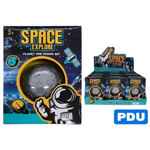 3 piece space planet orb fossil dig kit