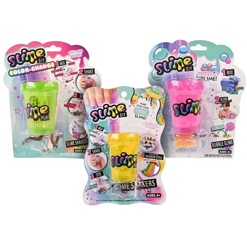 4 piece DIY slime kit with glitter bubble effect