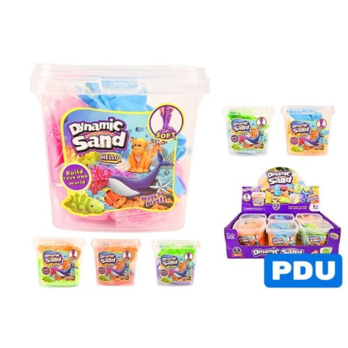 5 piece dynamic coloured sand tub for kids