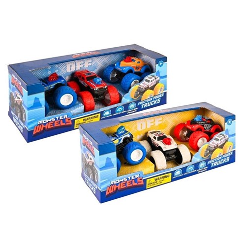 Mini monster toy car set three pieces