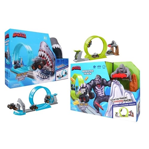 Monster launch track toy set two pieces