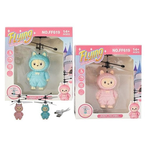 Monster themed induction flying aircraft toy