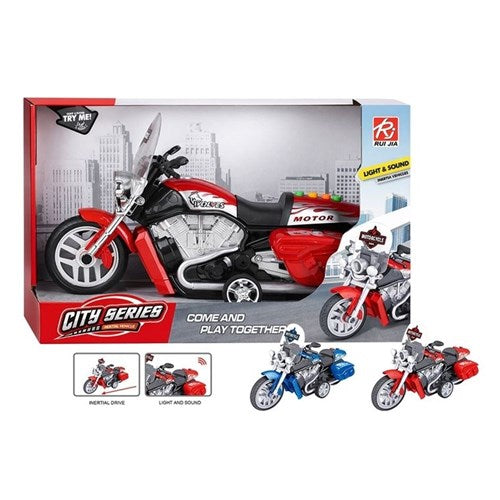 Police toy motorbike with lights and sounds