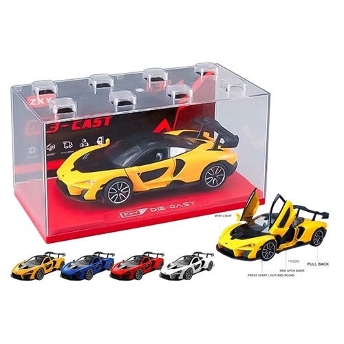 McLaren Senna style die cast toy car with light and sound