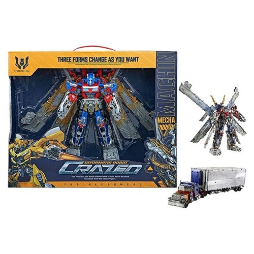 Giant transforming robot action toy
