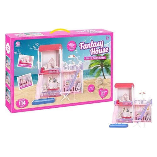 DIY miniature villa building and pretend play set
