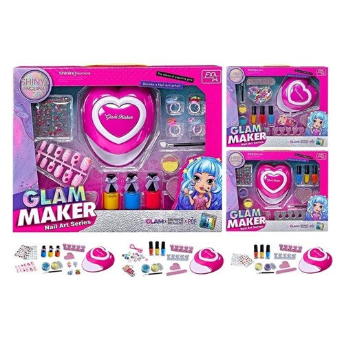 Battery operated glam maker nail styling playset