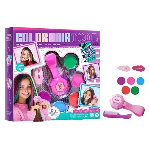 Kids DIY hair colour activity set