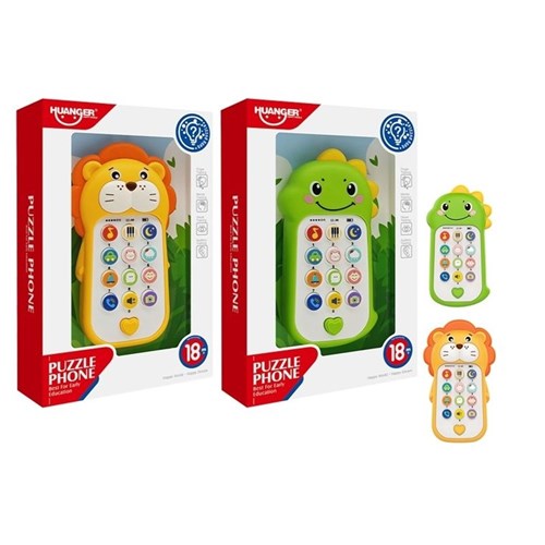 Cartoon toy phone 15cm with lights and sounds