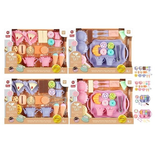 Kids pretend tea set in assorted design