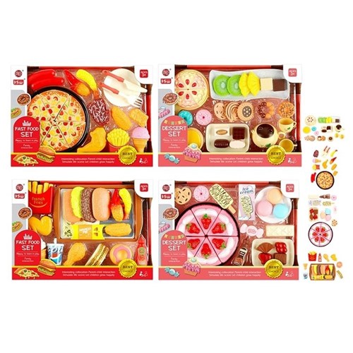 Assorted kids fast food pretend playset