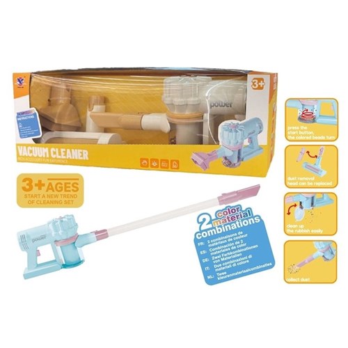 Battery operated kids pretend stick vacuum cleaner