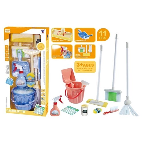 Large kids pretend household cleaning set