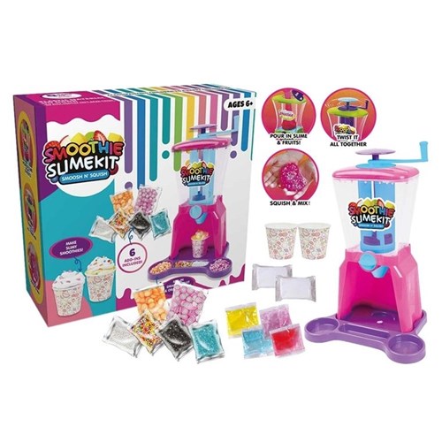 Kids smoothie themed slime making machine kit