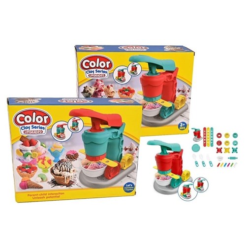 Kids colour clay ice cream machine DIY set