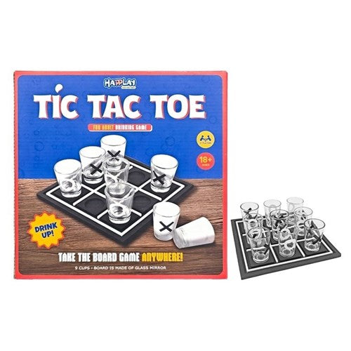 Adult tic tac toe drinking party game