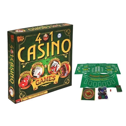 Four in one casino style party game set