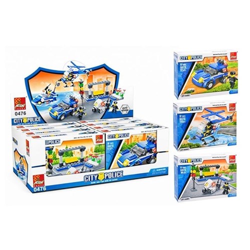 Assorted police themed building block set