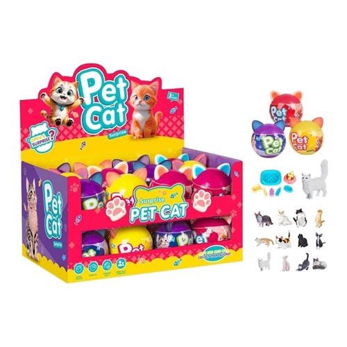 Surprise cat collectible toy ball