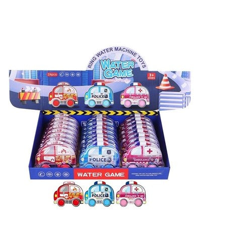Emergency vehicle themed handheld water game