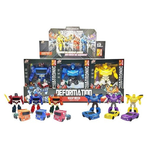Transforming robot action toy for kids