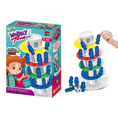 classic wobbly tower stacking game