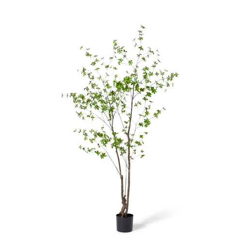 Tall dark green artificial pieris tree