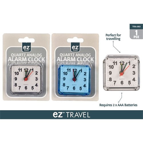 Compact foldable travel alarm clock