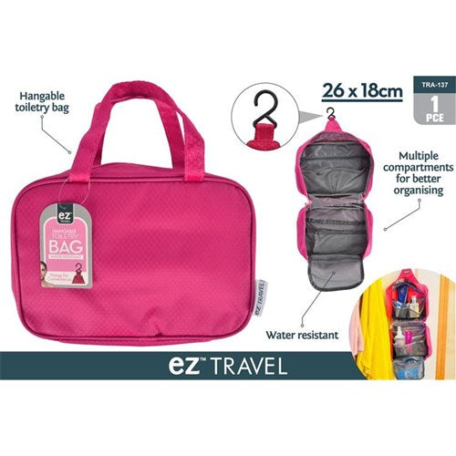 Ladies hanging cosmetic bag organizer