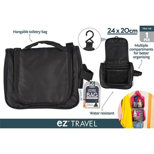 Men's waterproof hanging toiletry bag