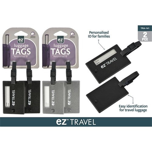 2 pack swivel luggage tags