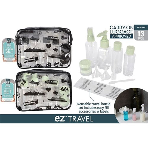 13 piece travel bottle set
