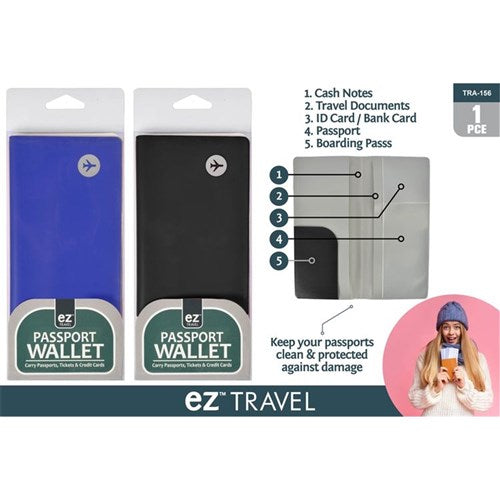 PVC travel document organizer