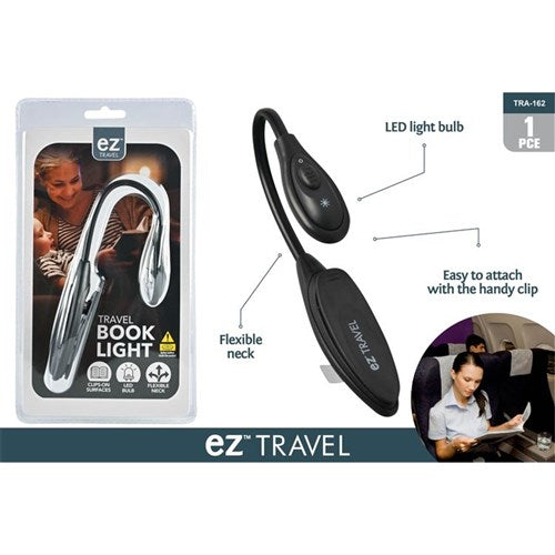Portable clip on LED light for reading