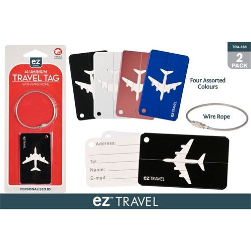 Aluminium luggage ID tag