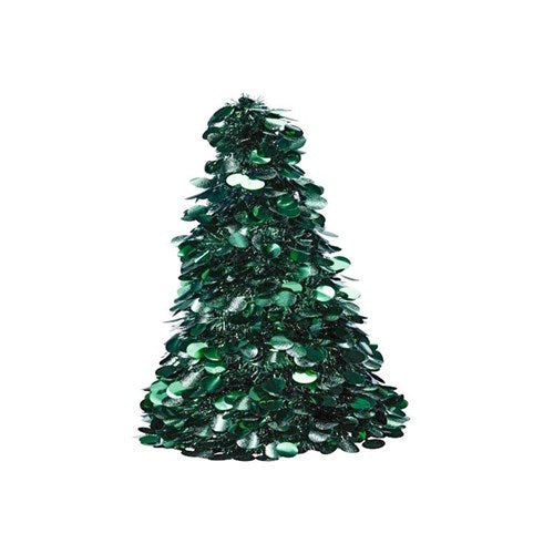 60cm green tinsel Christmas tree decoration