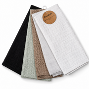 Solid Waffle Kitchen Towel 5pk White, Light Grey Black, Beige, Olive 40X65cm – thumbnail