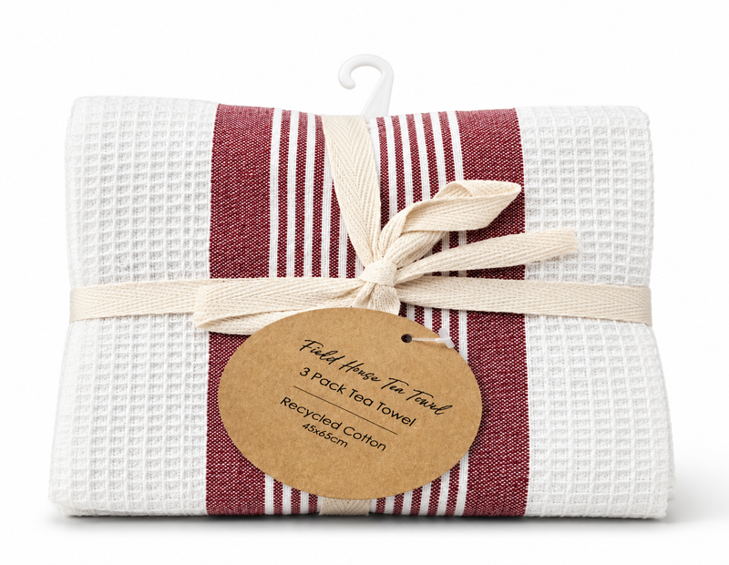 Field House Tea Towel 3pk 45X65cm