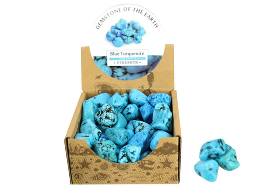 Blue turquentine tumbled stone