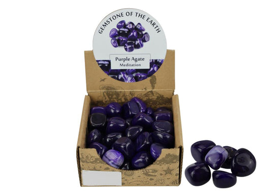 Purple Agate Gemstone 2-3cm