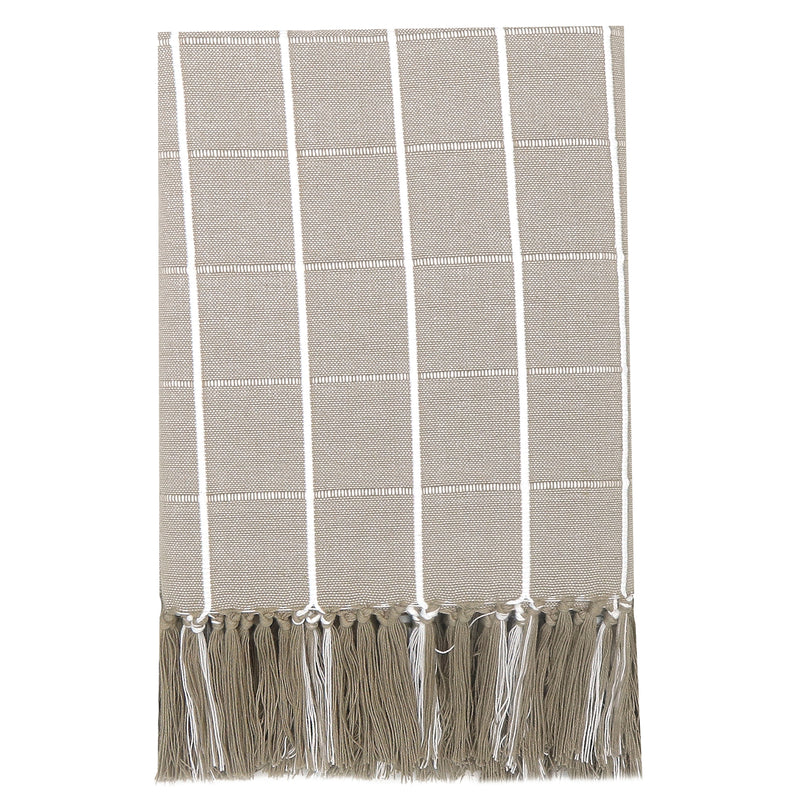 IIdyllic Cotton Throw Taupe 130x150cm
