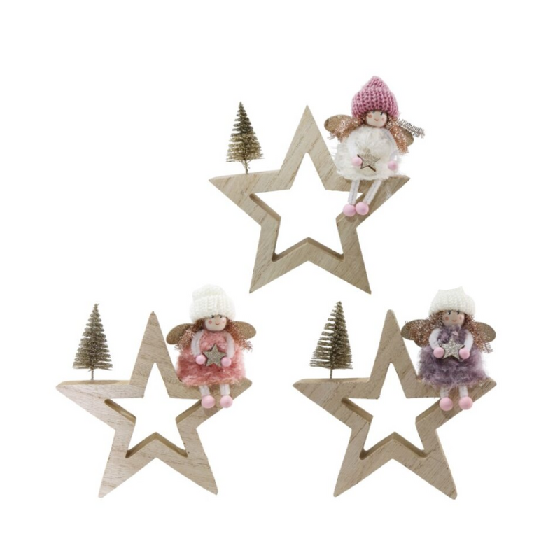 Ronis Table Block Fairy Star 15cm Assorted