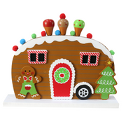 Ronis Table Deco Gingerbread Caravan 21cm Assorted