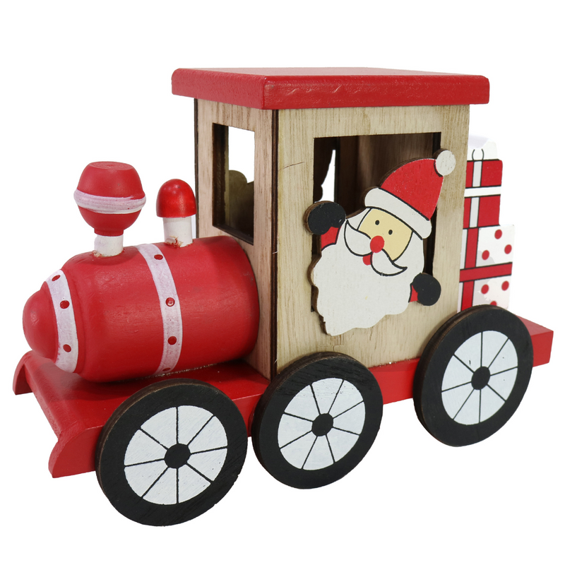 Table Deco Locomotive Assorted – festive miniature Christmas train decorations for tables and holiday displays