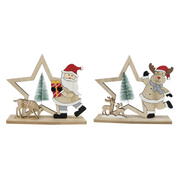 Table Deco Star with Character Assorted – festive table decorations with assorted Christmas characters