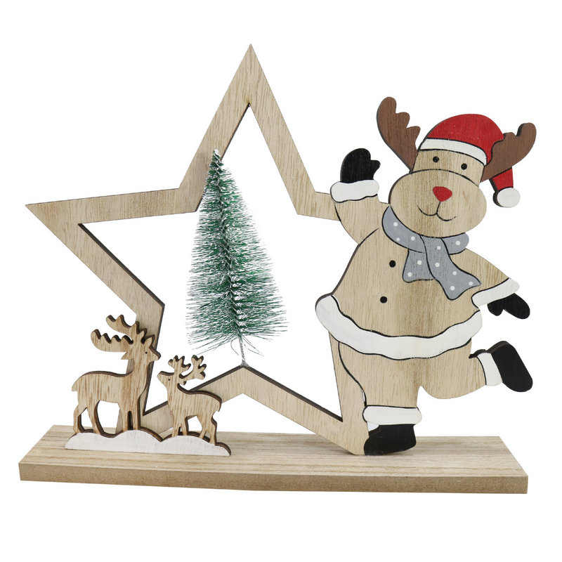 Table Deco Star with Character Assorted – festive table decorations with assorted Christmas characters