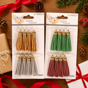 Assorted 8-pack decorative tassels in various colors for crafts and gift décor