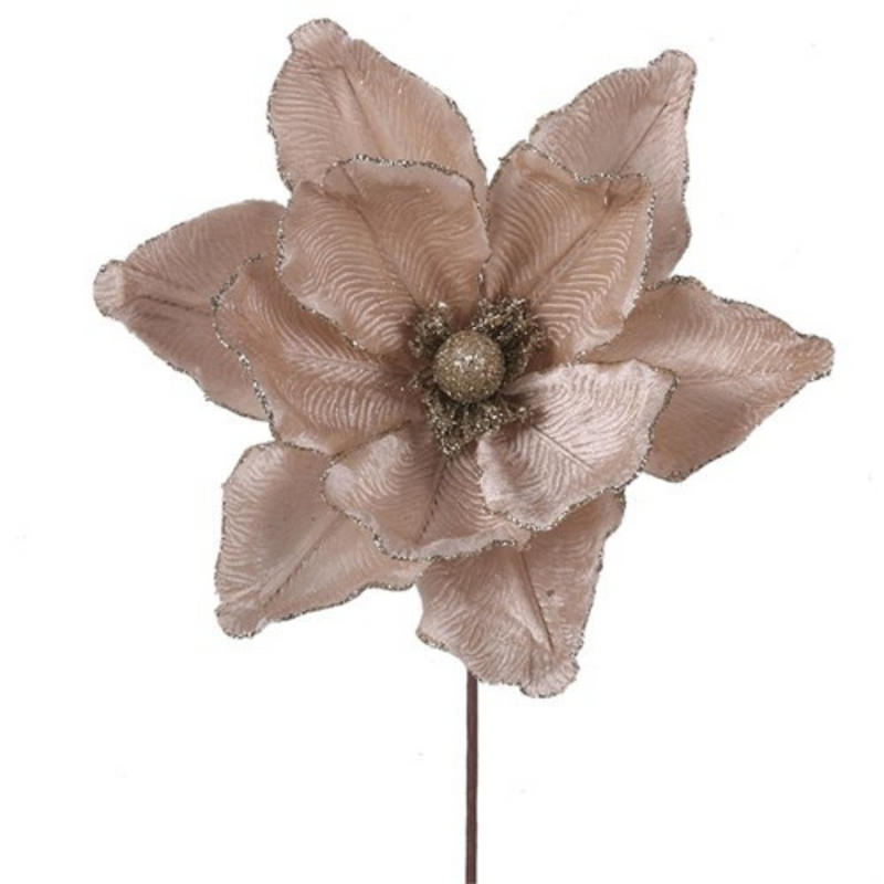 Ronis Taupe Magnolia 30cm With 50cm Stem