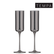 Ronis Tempa Verity Smoke Champagne Glass 2pk